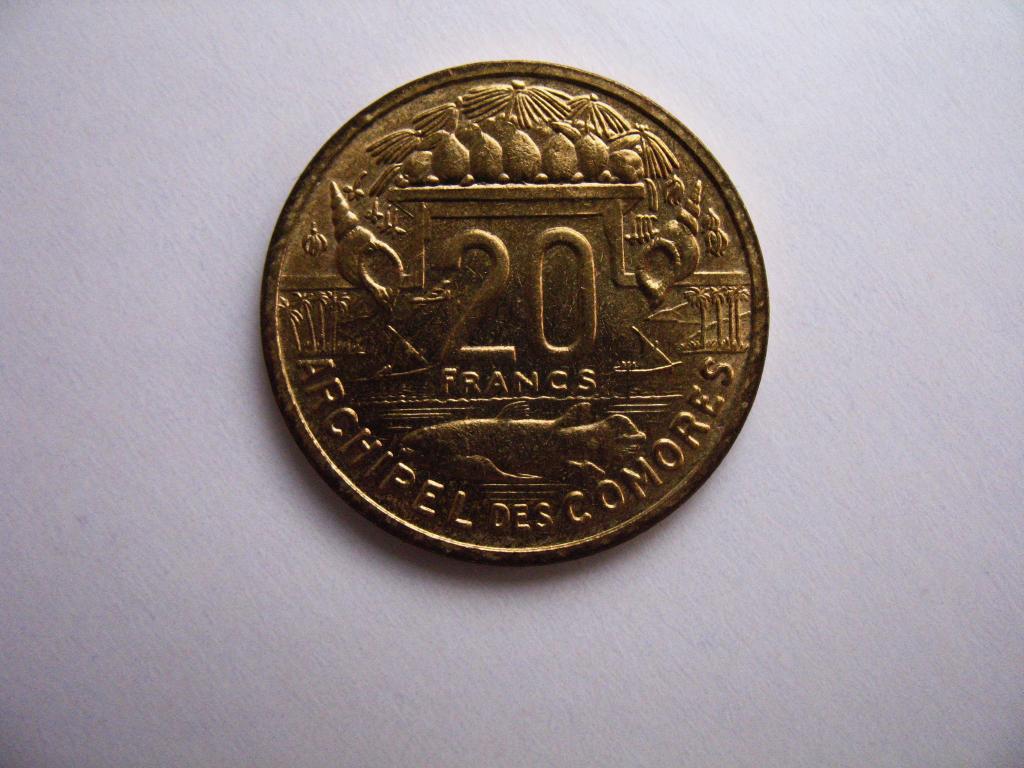 20 франков 1964 года Французские Коморские острова Французские Коморы UNC