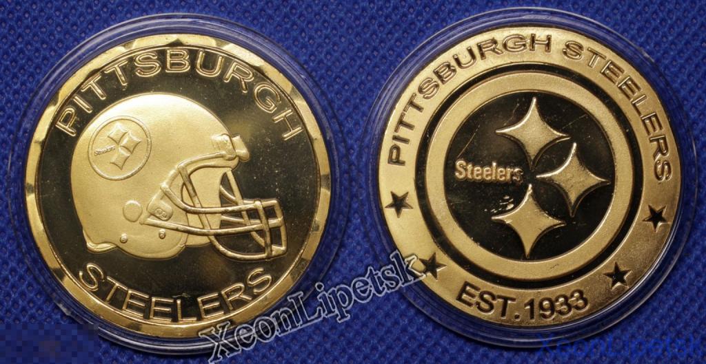 Жетон Питтсбург Стилерз Американский футбол Футбольная команда Pittsburgh Steelers США Спорт Копия