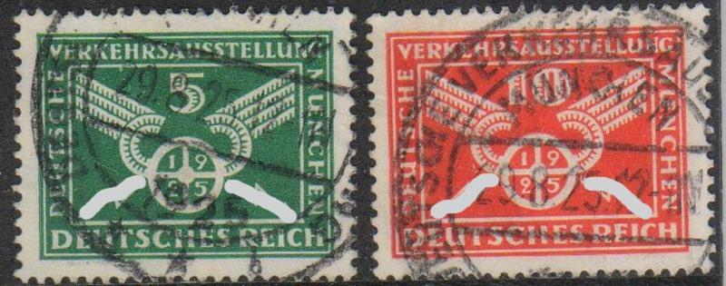 ГЕРМАНИЯ. РЕЙХ. ПОЧТОВЫЕ МАРКИ. СИМВОЛИКА. Mich 370-371. ГАШ - 2231_2