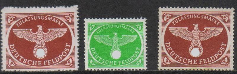 ГЕРМАНИЯ. ПОЧТОВЫЕ МАРКИ.  ФЕЛЬДПОЧТА. MLH- 2651