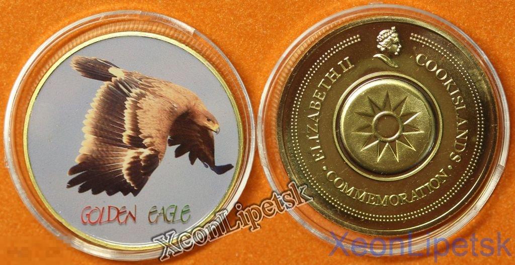 Золотой орел Красная книга жетон цветной принт