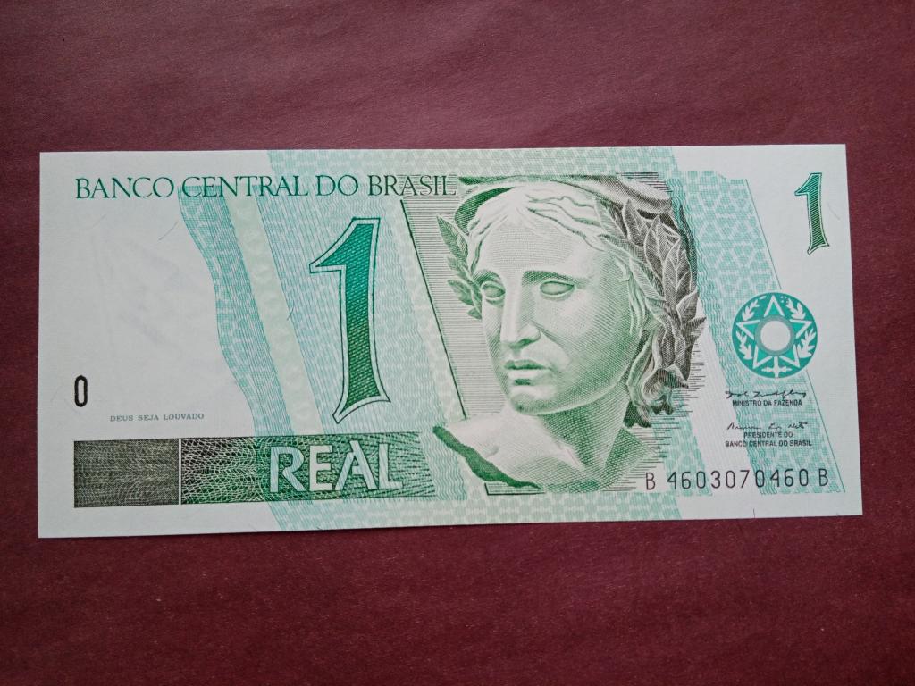 Бразилия. 1 риал (1997г.) Unc. P-243Ab
