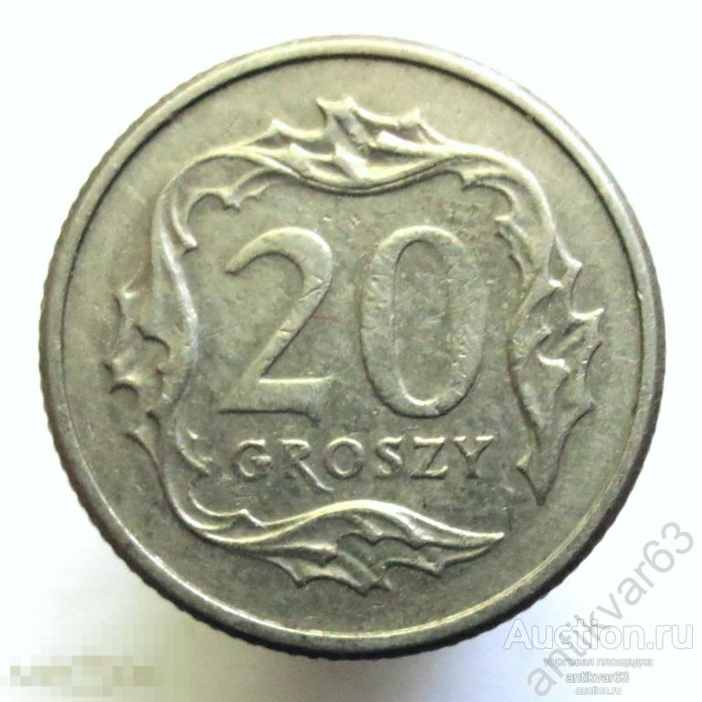 Польша 20 грошей 1991 год. Y#280