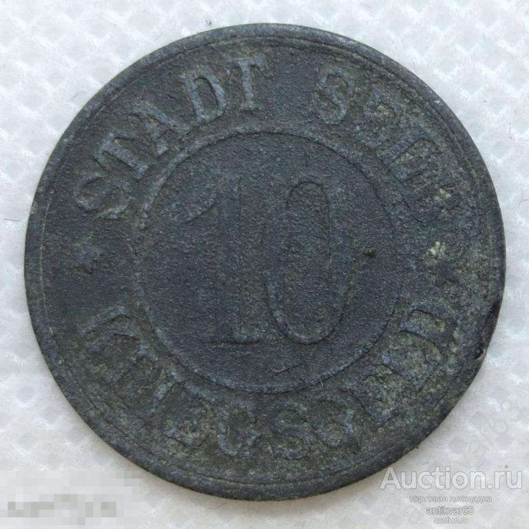 Германия / нотгельд 10 пфеннингов. /k