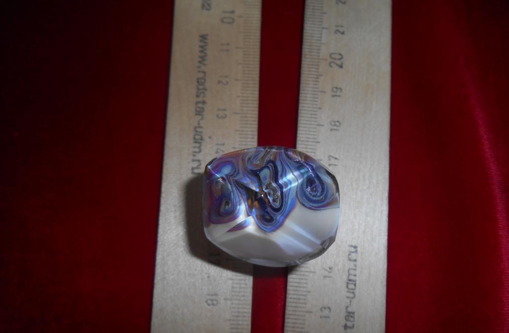 Кольцо Женское Клеймо Murano Glass Мурано Муранское Стекло Венеция Италия Оригинал Состояние