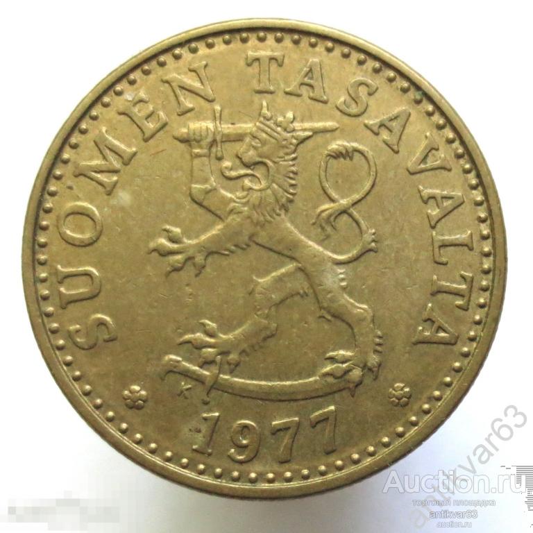 Финляндия 20 пенни 1977 год. KM#47 Suomi /