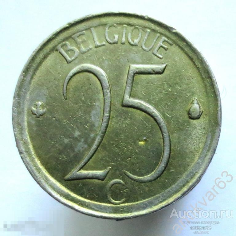 Бельгия 25 сантимов 1970 год. BELGIQUË KM#153.1 /