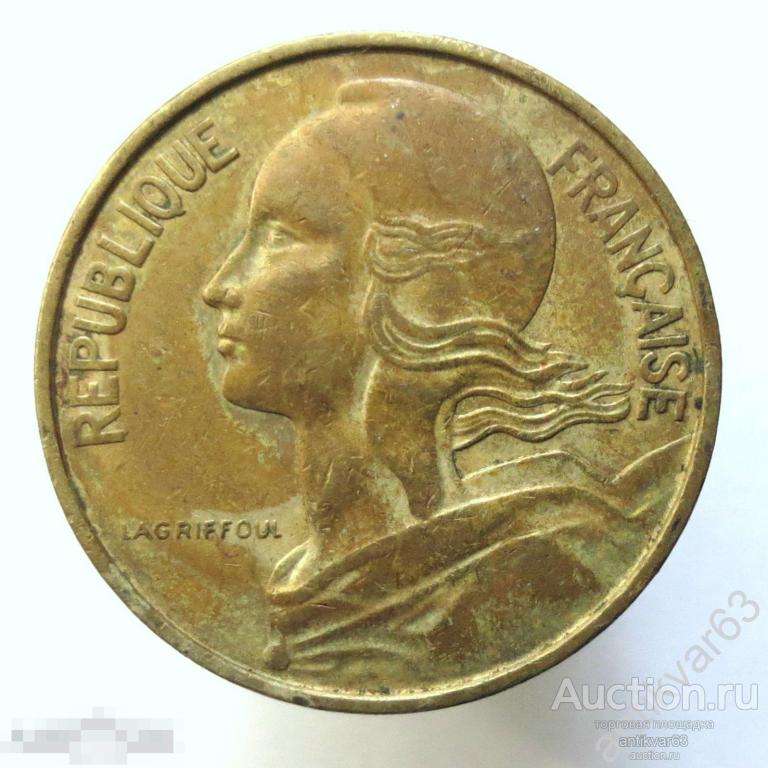 Франция 10 сантим 1963 год. KM#929 / сантимов