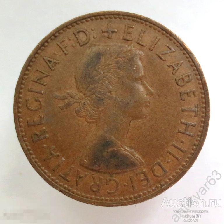 Великобритания 1 пенни 1966 год. KM#897 Англия