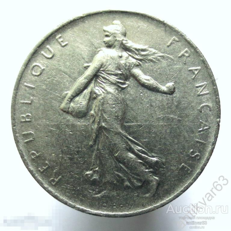 Франция 1 франк 1970 год. KM#925