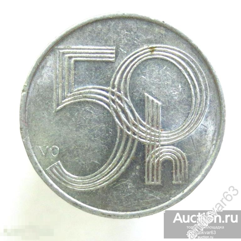 Чехия 50 геллеров 2003 год. KM#3 хеллеров