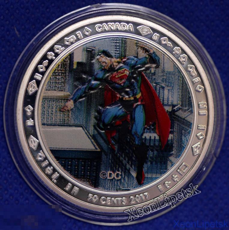 50 центов 2013 года Канада Супермен Супермэн Комиксы Фильм Копия монеты посеребрение