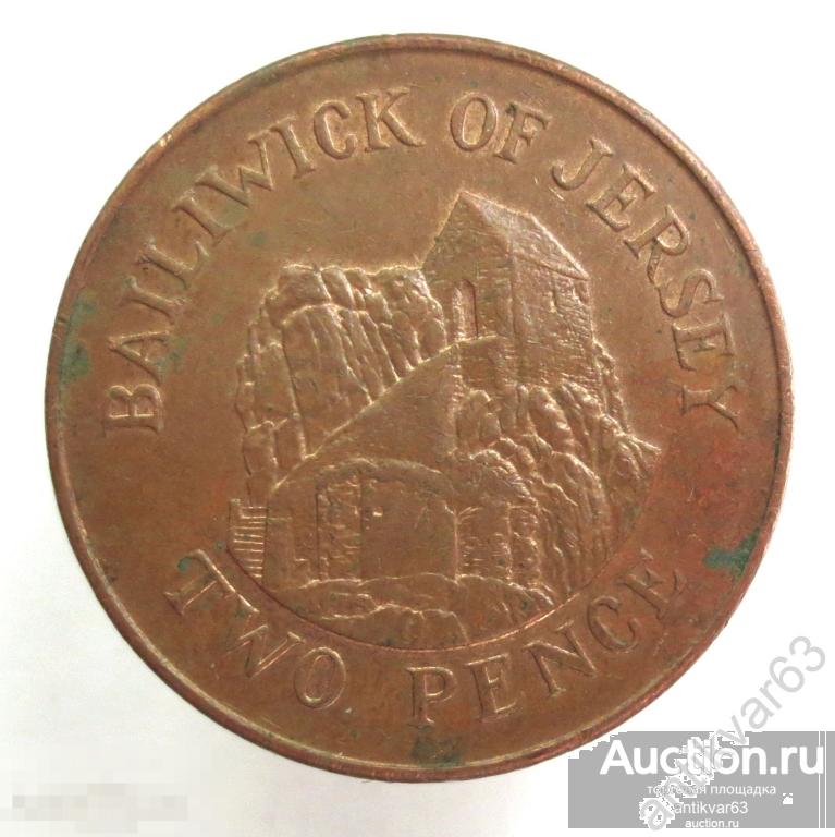 Джерси 2 пенса 1992 год. Остров. KM#55b два пенни