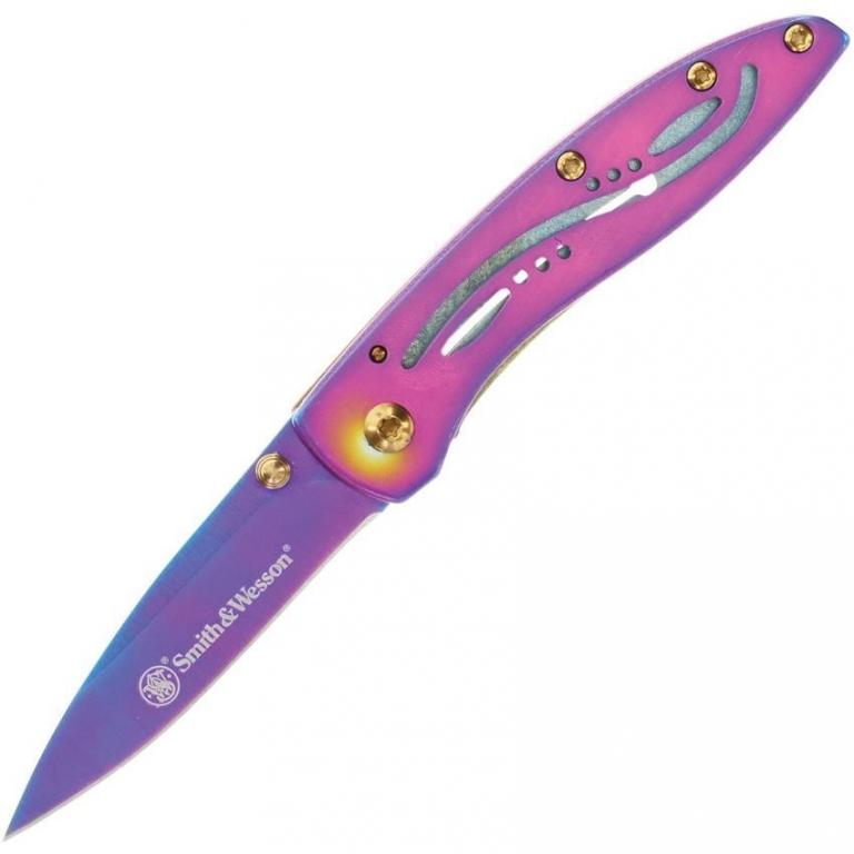 Нож складной Smith & Wesson Folding Knife RAINBOW