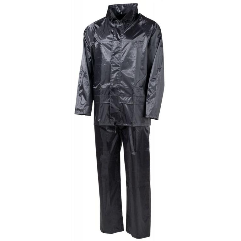 Дождевик MFH int. comp. Rain Suit BLACK polyester