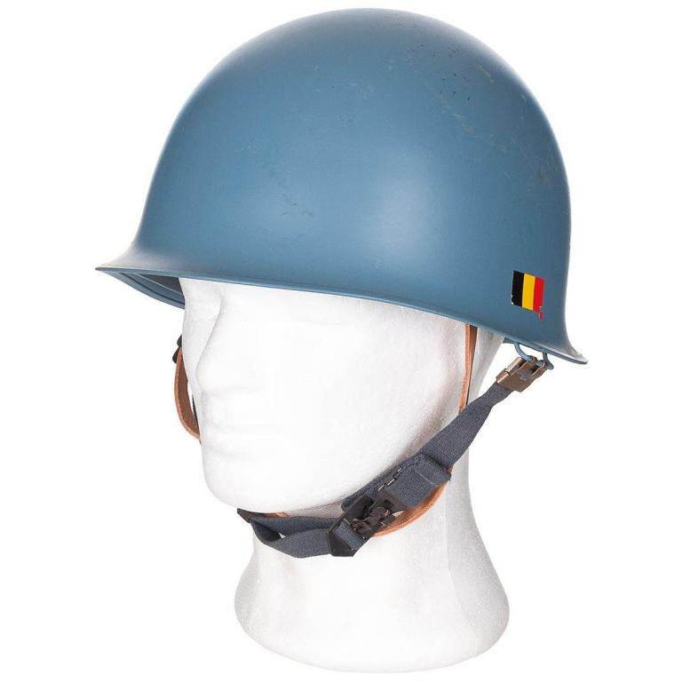 Шлем Belgian Army BELGIAN Helmet M51 with PVC liner BLUE used