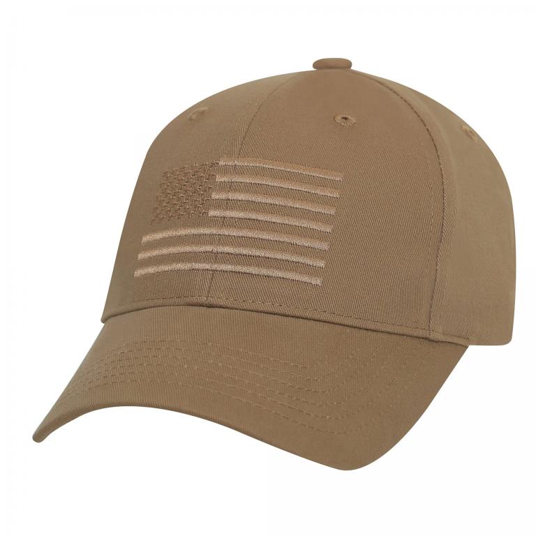 Кепка ROTHCO U.S. Flag Low Profile Cap COYOTE BROWN
