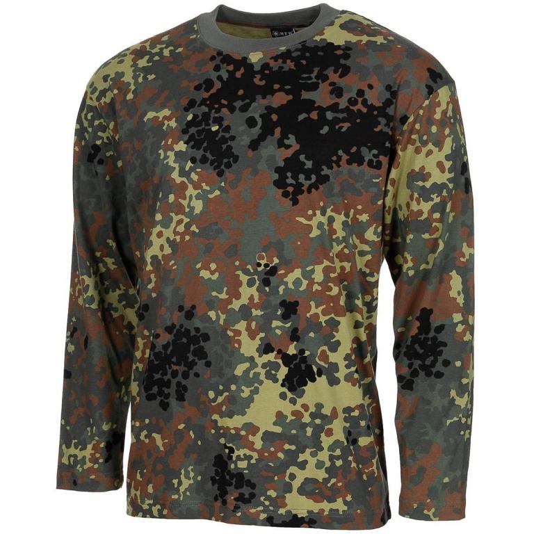 Лонгслив MFH int. comp. T-shirt US long sleeve FLECKTARN