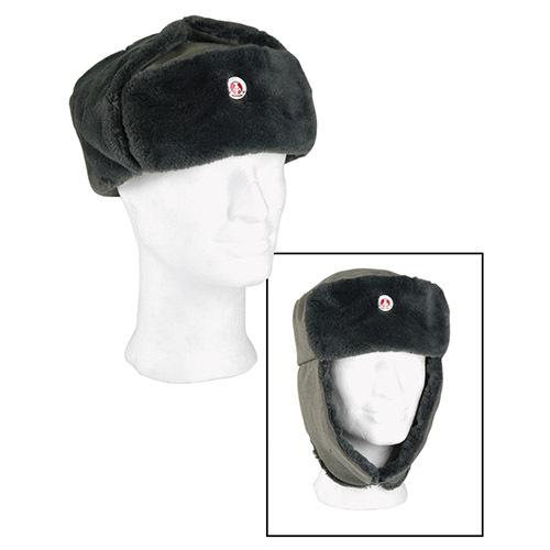 Шапка Used Fur cap NVA HEER small badge GRAY