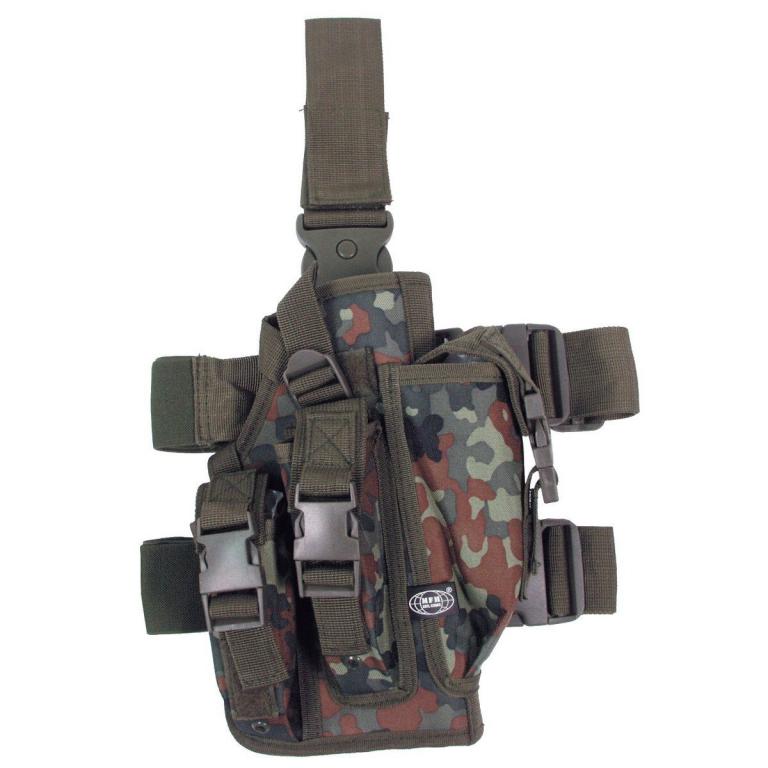 Кобура MFH int. comp. Case for guns right thigh Flecktarn