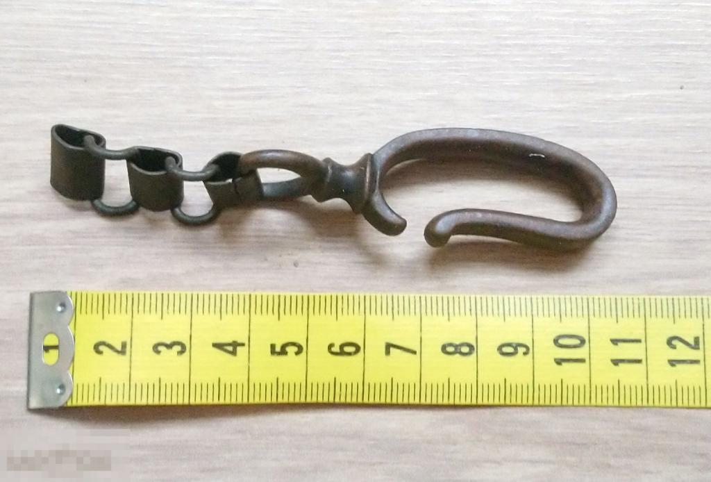 Старинный бронзовый фрагмент деталь конская сбруя Германия 19 век