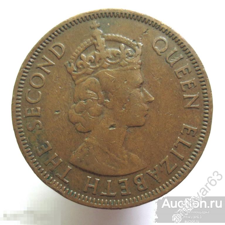 Кипр (Британский) 5 милс 1955 год. Золотое руно. Елизавета II KM#34 милей