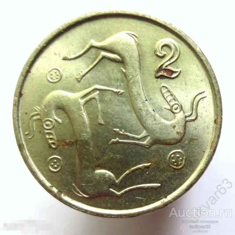 Кипр 2 цента 1996 год. Козы. KM#54.3