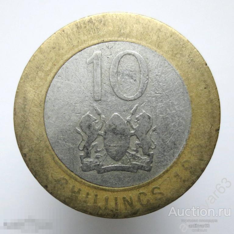 Кения 10 шиллингов 199... год. KM#27. Биметалл