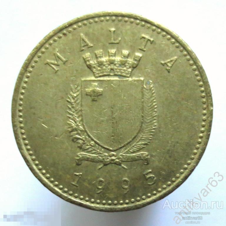 Мальта 1 цент 1995 год. Ласка / Норка / Хорек. KM#93