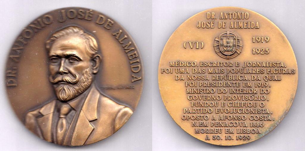Португалия Личности Президент (1919 - 1923) доктор Антониу Жозе де Алмейда