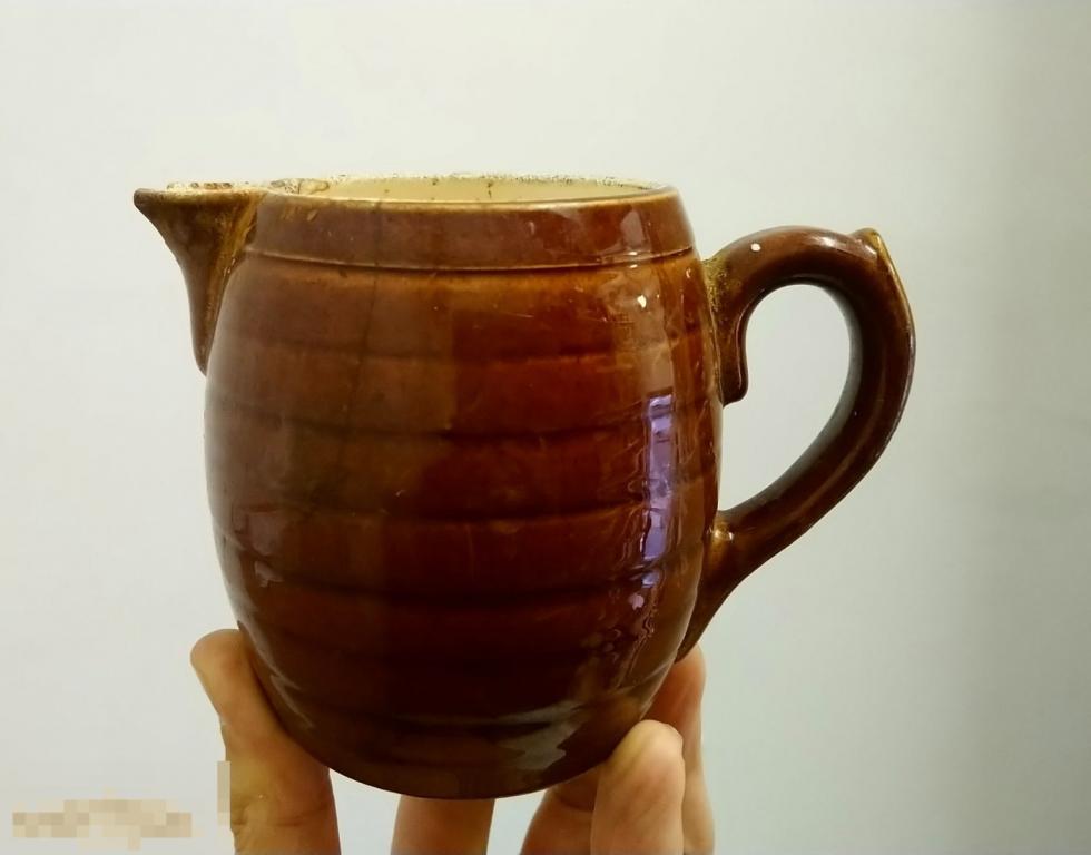 Старинный молочник сливочник фаянс Германия 1910