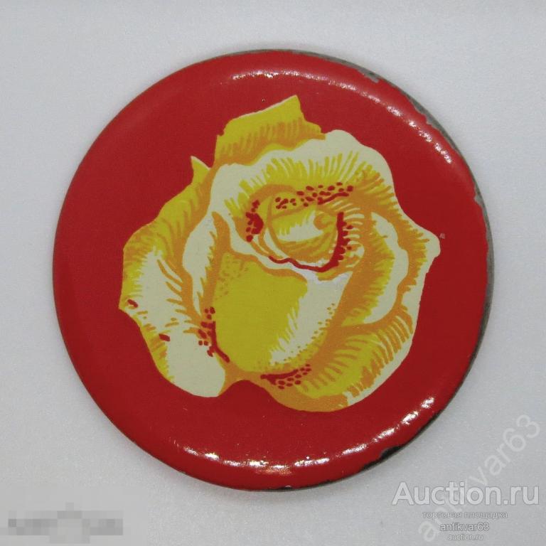 Значок «РОЗА». Фирма "Norma" Эстонская ССР, Made in USSR.