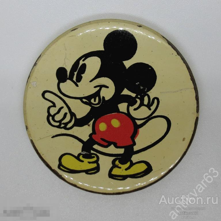 Значок «МИККИ МАУС». Фирма "Norma" Эстонская ССР, Made in USSR.