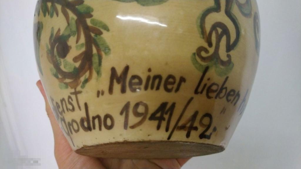 Редкость горшок ваза керамика 1942 третий рейх Гродно оккупированная Беларусь