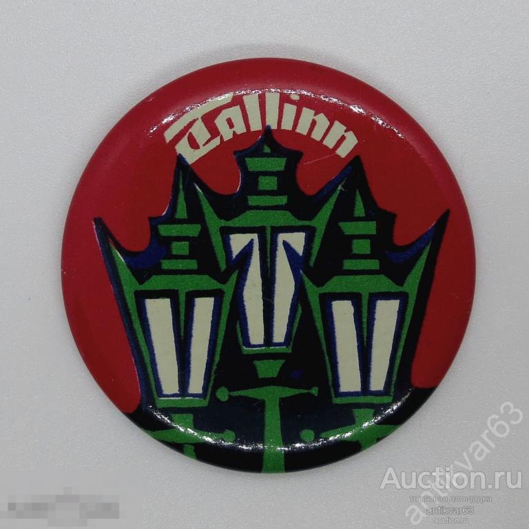 Значок «TALLINN». Фирма "Norma" Эстонская ССР, Made in USSR. 