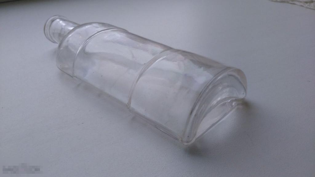 100мл старинный флакон Интересная форма бутылочка пузырек стекло Германия 1900