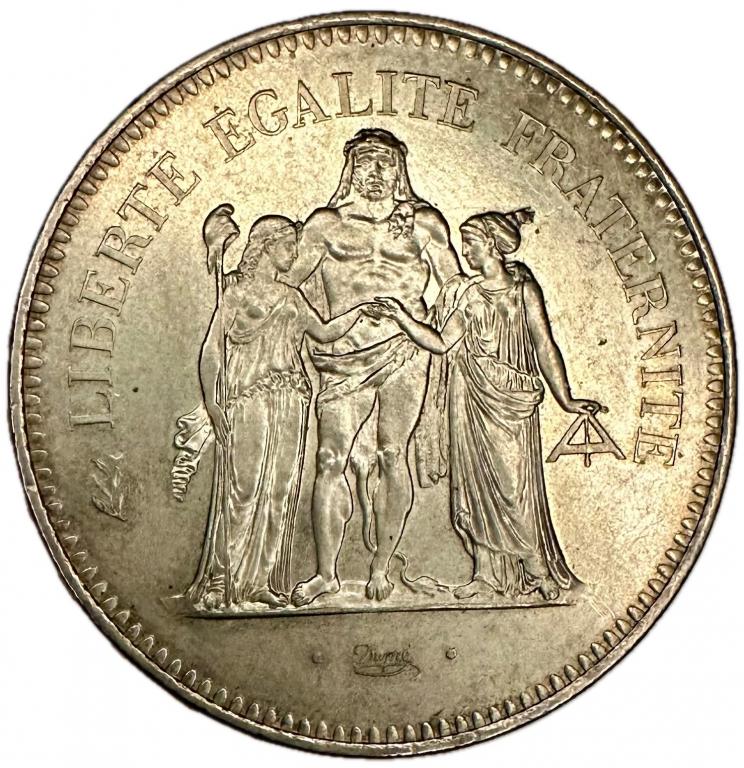 Франция 50 франков 1975 Париж Эркюль KM#941.1 UNC