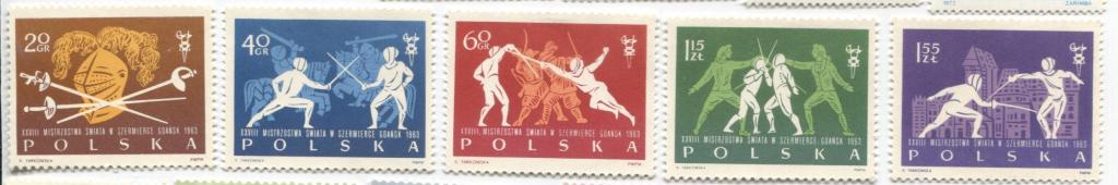 1963 Польша Мировой чемпионат по фехтованию 6м .*