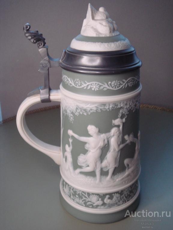14-Коллекционная пивная кружка бисквит Villeroy & Boch. Германия. Начало XX века.