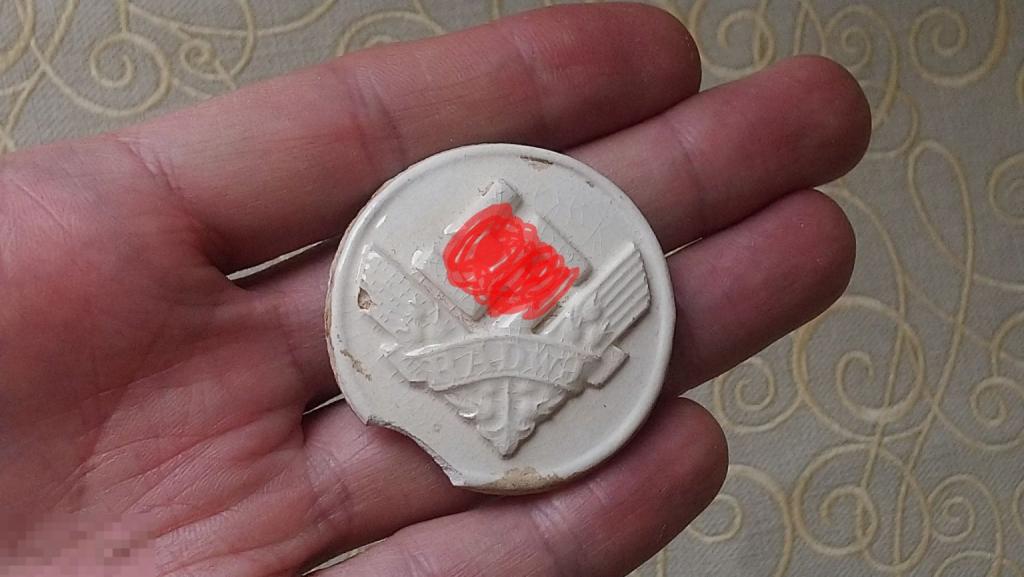 Редкий значок RAD трудовой фронт третий рейх фаянс Германия