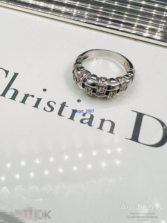 Кольцо Tiffany Vannerie из белого золота 750 пробы с бриллиантами Оригинал