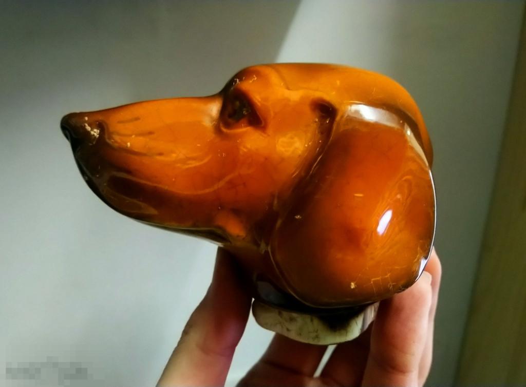 Старинная пробка Собака голова охота фаянс Германия 1920