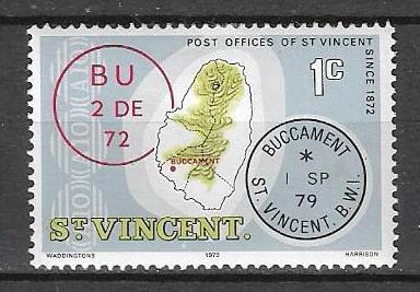Сент - Винсент 1979 г. Карта *
