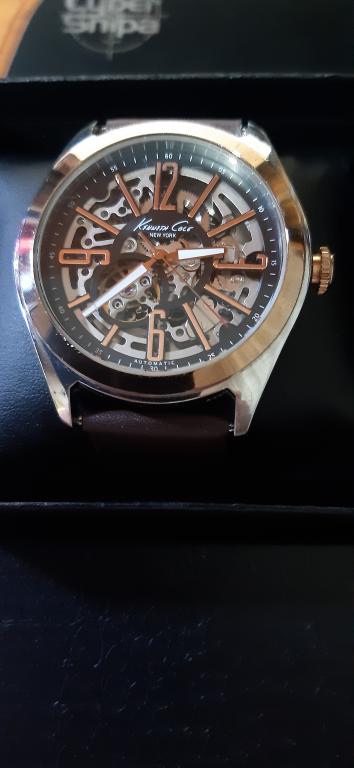 МЕХАНИЧЕСКИЕ ЧАСЫ KENNETH COLE KC1792 С АВТОПОДЗАВОДОМ.СКЕЛЕТОН.