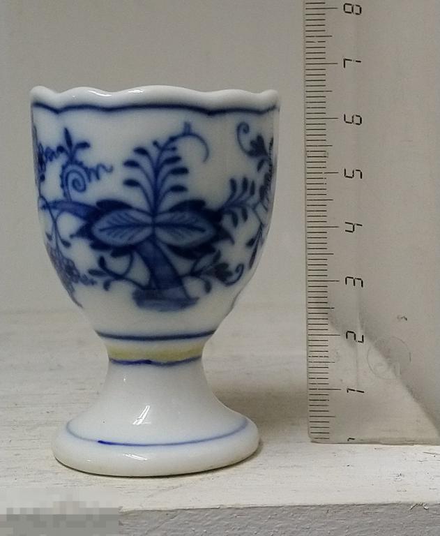 Старинная пашотница (склейка) фарфор кобальт Германия 1920