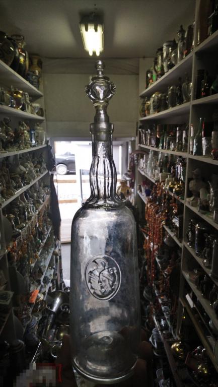 800мл Редкая Меркурий Римский воин старинная бутылка штоф Германия 1900