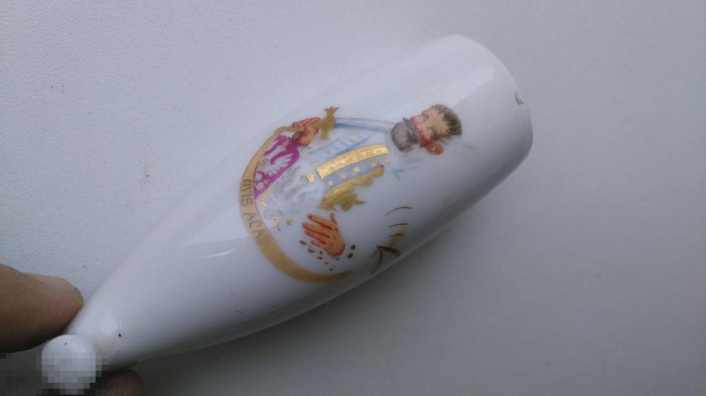 Редкая трубка Кёнигсберг Альбертина университет герб фарфор роспись