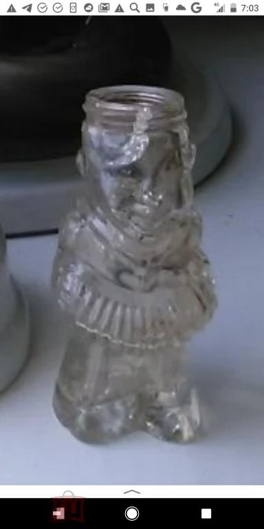 Арлекин Пьеро клоун мальчик редкий старинный флакон пузырек бутылочка парфюм Германия 1920