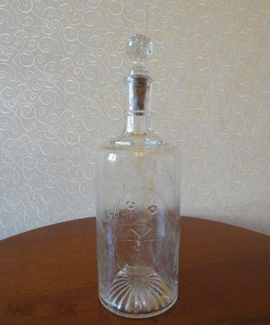 COLIBRI бутылка штоф графин стекло Германия Кёнигсберг1920