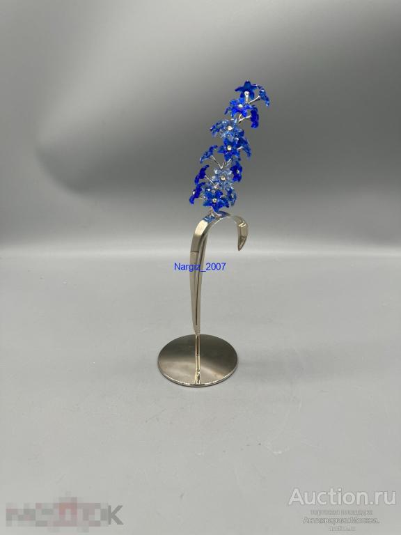 Статуэтка Swarovski Синий Цветок Высота - 20,5 см